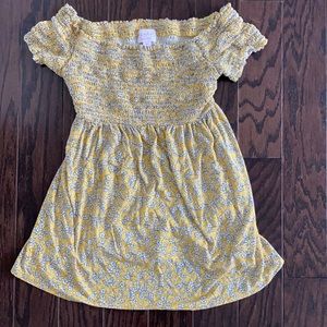 Isabel maternity XS yellow floral babydoll top